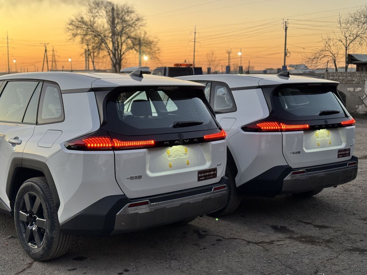 Две Toyota RAV4 на закате